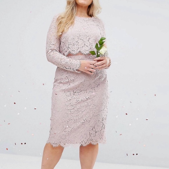 long sleeve midi pencil dress